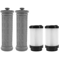 Lot de 2 filtres de rechange pour aspirateur Tineco Pure ONE S15 - Compatible avec les aspirateurs sans fil S15 Pet, S15 Essentials & S15 Pet EX - Avec 2 pré-filtres et 2 filtres HEPA