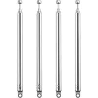 4 Pièces 55cm 7 Sections Antenne Télescopique, Antenne Télescopique Portable FM, Antennes Radio FM Télescopiques Portables, pour TV Dab AM/FM Réception Stéréo