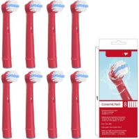 Lot de 8 têtes de brosse à dents pour enfant Oral B -Brossettes de rechange pour brosse à dents électrique Braun -Brossettes Oral B de rechange pour les à dents compatibles avec la série