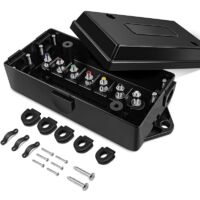 Boîte de Jonction Remorque, 7 Voies Boîtes à Bornes Électriques Étanche, Boite Derivation Remorque, pour le Recâblage de Câblage Automobile