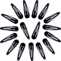 20 Pièces Barette,Barettes Cheveux,Pince Plate Cheveux,Barrette Cheveux Femme,Barettes Cheveux Fille,pour Fille,Enfant,Femmes,Antidérapant,5cm,Noir