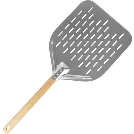 Pelle à Pizza Perforée Professionnelle - 40x30 cm - Pelle à Pizzaiolo en Acier Inoxydable avec Poignée Amovible - Pour Four à Pizza, BBQ et Pain - Livraison Rapide
