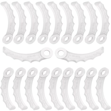 Lot de 20 lames de rechange pour débroussailleuse Makita 198426-9 - Lames en plastique pour tondeuse Makita 198426-9.