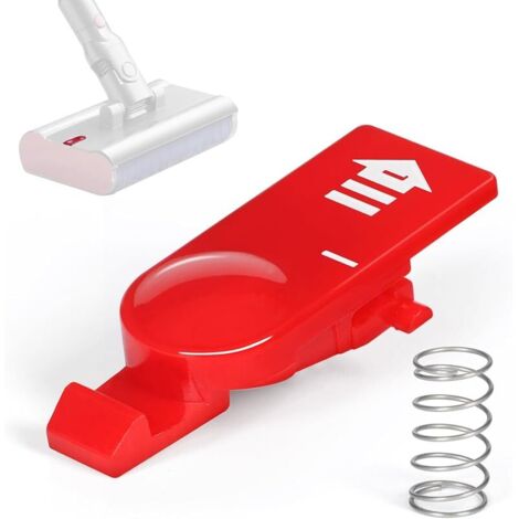 Clip Latch Tab Bouton avec ressort compatible avec les pièces de rechange Dyson V12s/V15s Submarine/Omni-glide, accessoire de loquet de déverrouillage rouge (1/5)