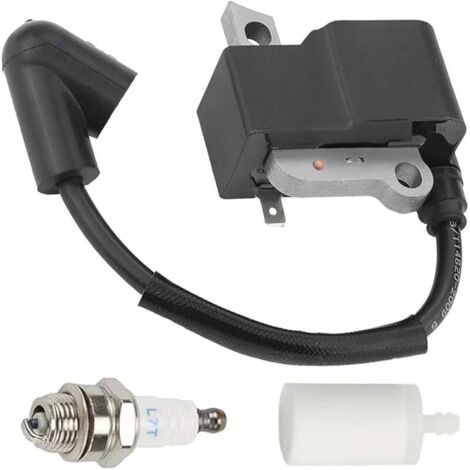Bobine de Module d'allumage Bougie d'allumage pour Husqvarna 435 435E 440E 445 445 E 450 450E tronçonneuse pour Jonsered CS2245 CS2245S CS2250S remplace 573935702 544243801 573935701 505427201 (1/5)