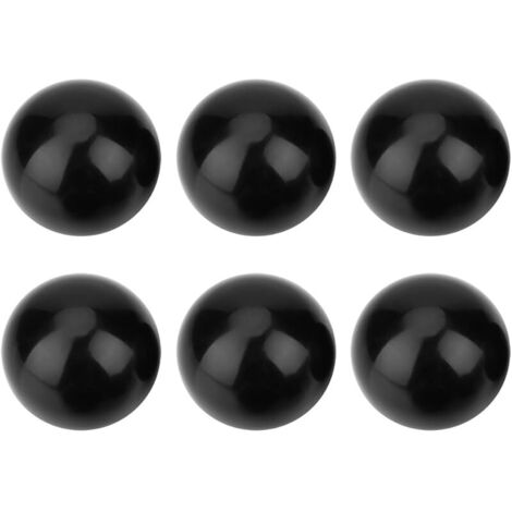 Boutons de Contrôle Filetés pour Machine, M12, Plastique Noir, 40 mm, Lot de 6 (1/5)