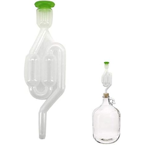 Serrure à eau bulle en forme de S pour fermentation de soupapes d'échappement - Fermentation de la bière et du vin (couleurs aléatoires) (1/5)