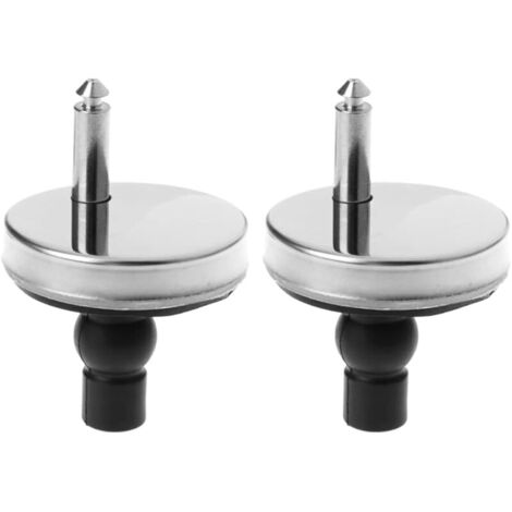 Lot de 2 fixations de siège de toilette à dégagement rapide, 5,5 cm, charnières de siège de toilette à dégagement rapide, trous aveugles pour toilettes (1/5)