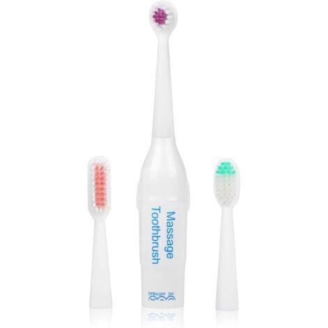 Brosse à dents électrique pour animal domestique, sans danger pour les animaux de compagnie, kit d'outils de nettoyage dentaire avec 3 têtes de brosse (1/5)