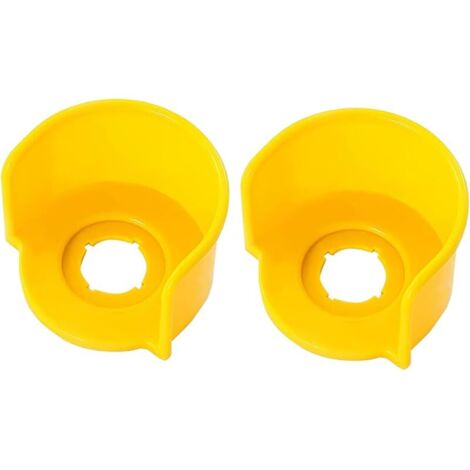 Lot de 2 coques de protection pour bouton d'arrêt d'urgence pour machines industrielles (style G) (1/5)
