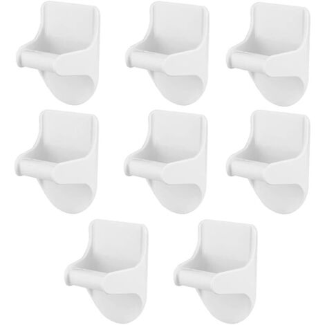 Lot de 8 supports muraux adhésifs multi-usages pour parapluie, serviette, maison, bureau (1/5)
