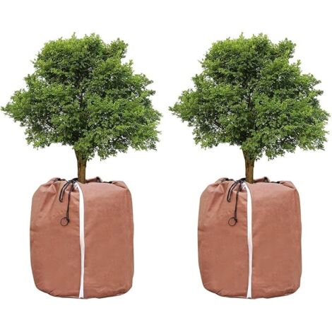 Sac Anti-Gel pour Plantes en Pot, Protection pour Plantes, Protection hivernale pour Plantes, 45 x 55 cm, 70 g/m², Polyester (2 pièce) (1/5)