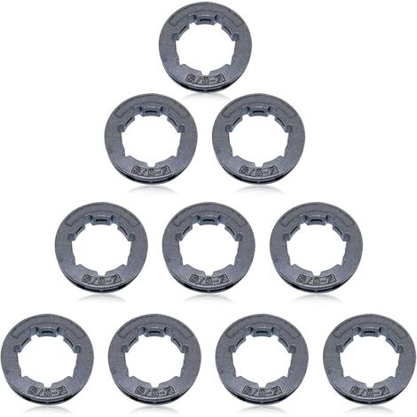 10pcs / lot 3/8" 7T 22mm Pignon de Jante D'entraînement par chaîne pour Husqvarna 266 268 272 280 285 288 355 362 365 371 372XP 380 385XP Tronçonneuse (1/5)