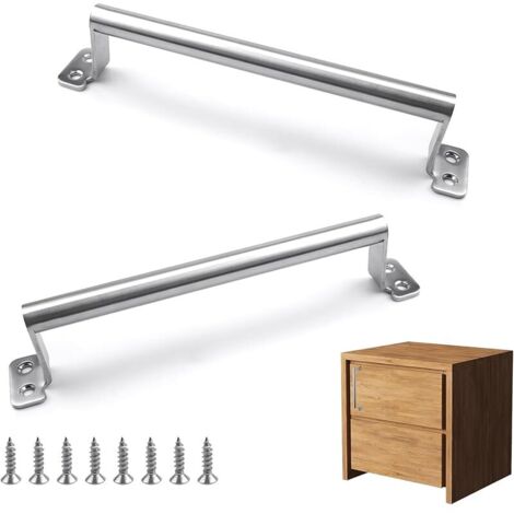 Poignée de Porte, 2 Pièces Poignée Porte Coulissante Plus 8 Vis, Poignee de Porte Exterieur pour Armoires de Cuisine, Portes Coulissantes, Portes de Grange et Autres Meubles (1/5)