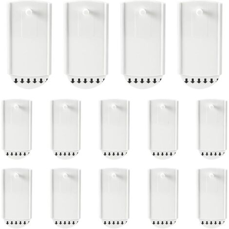 14 Pièces Fixation Cadre Sans Percer, 4,3 X 7,8 cm Attache Cadre Sans Percer, ABS Blanc Attache Tableau Sans Percer, pour Posters, Images, Photos (1/5)