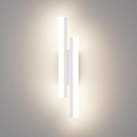 Applique Murale Interieur 40cm, 12W 850LM Lampe Murale LED Mordern, Appliques Interieur Décoratif, Luminaire mural pour Chambre Salon Couloir Escalier, Blanc Naturel 4000K, Blanc (1/5)