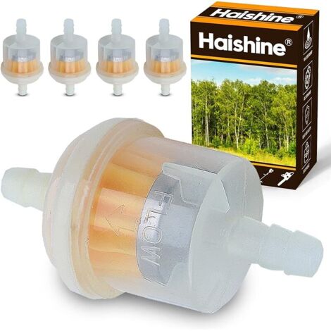 Filtre à Essence Universel, 5PCS Filtres à Carburant pour Tondeuse à Gazon, Débroussailleuse, Générateur, Moteur, Scooter (1/5)