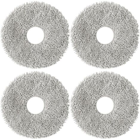 Lot de 4 chiffons de rechange en microfibre pour robot iRobot Roomba Plus 405 Combo +, Plus 505 Combo + robot aspirateur (1/5)