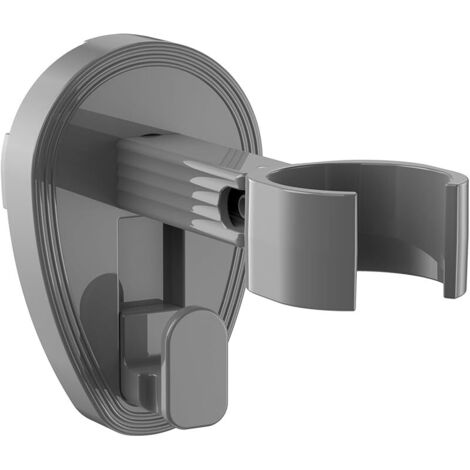 Support Seche Cheveux Rotatif à 360°, Porte Seche Cheveux Mural, Hair Dryer Hanger Organizer Installation sans Perforation, Support de Sèche pour Plupart Sèche Cheveux (Gris) (1/5)