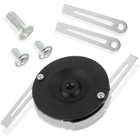 Lame de coupe-bordures en acier inoxydable – 4 lames métalliques avec protection de soubassement Disque de coupe + 3 vis Lame de rechange pour coupe-bordures Einhell (noire) (1/5)