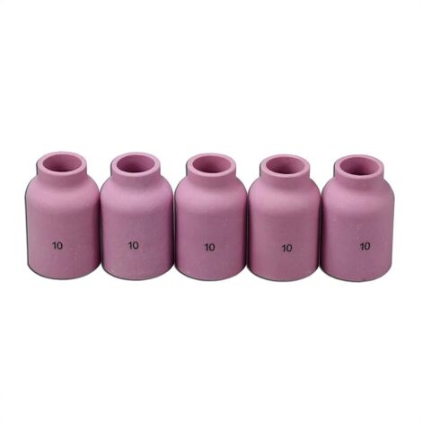 TIG Lentille à Gaz Busette en Céramique d'Alumine Diamètre Jumbo Grand 53N88 10 16.0mm pour QQ300 PTA DB SR WP 9 17 18 20 25 26 Torche de soudage TIG 5pcs (1/4)