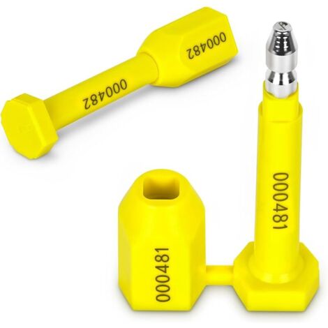 10PCS Scellés de Sécurité pour Conteneurs, Scellé Acier Haute Sécurité, Scellés de Haute Qualité pour Conteneurs Numérotés, pour Containers par Voie Maritime, Aérienne, le Transport Routier (1/5)