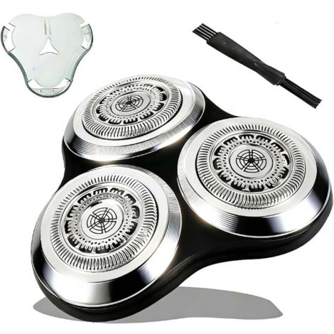 Tête de rasage de remplacement complète pour série 9000, tête de rasage SH90 compatible avec S9911 S9731 S9711 S9511 S9111 S9031 S9988 (argent) (1/5)