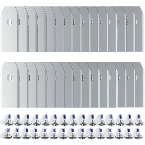 30 lames de rechange, accessoires pour tondeuses robotisées, avec 30 vis à pointes, compatibles avec Navimow i105E et Navimow i108E (argent) (1/5)