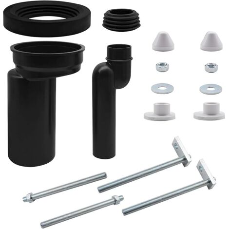 Kit de Raccordement WC Suspendu – Compatible avec Geberit 405.116.00.1, Kit de Tuyau d'Évacuation WC, avec Matériel de Fixation et Tuyau de Raccordement WC. (1/5)
