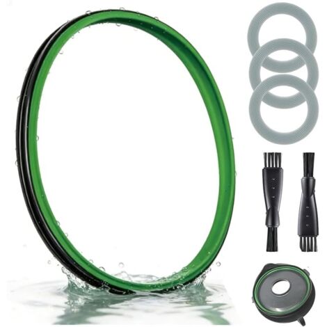 Joint d'étanchéité pour Thermomix TM31, joint de couvercle pour robots multifonctions Thermomix TM31, bonne étanchéité, livré avec joint de lame, joint d'étanchéité et brosse de nettoyage (verte) (1/5)