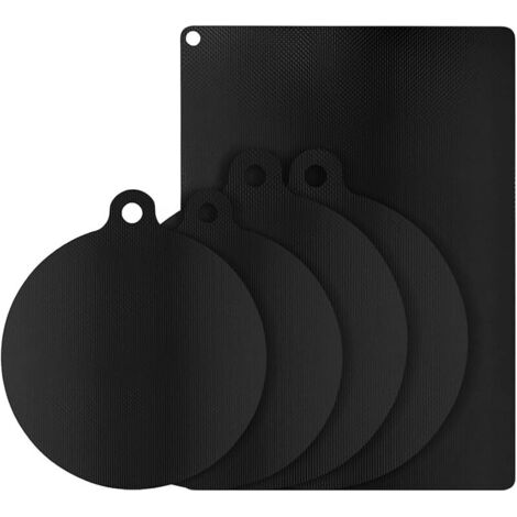 Ensemble de 5 tapis de protection pour plaques à induction, tapis de protection de 0,7 mm d'épaisseur, résistant jusqu'à 300 °C, tapis de protection pour plaques à induction,pour plaques à induction (1/5)