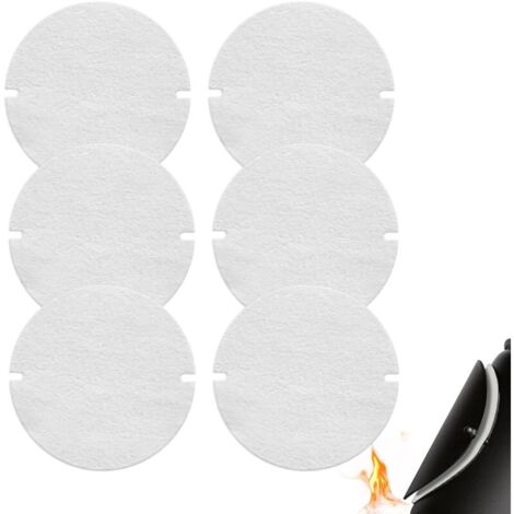 Joint Cheminée, 12PCS 125mm Joint d’Étanchéité pour Tuyau de Poêle, Fibres Céramiques, Résistant à la Chaleur Jusqu'à 1260 °C pour Clapet Tuyau de Poêle (Blanc) (1/5)