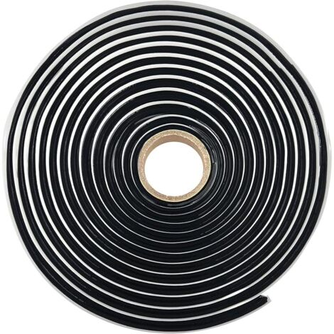 Ruban Butyle Sealant Tape, 10 mm x 4m Ruban d'étanchéité en caoutchouc étanche à l'eau pour les fuites, automobile camion fenêtre porte RV réparation pare-brise phares toit mastic