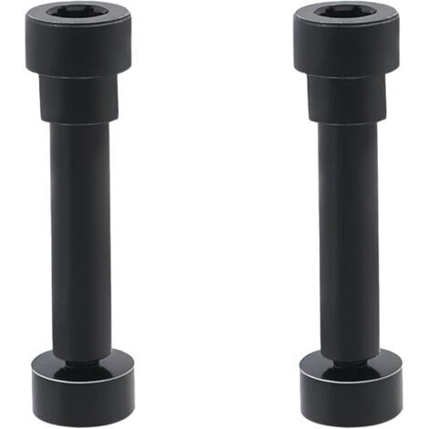 Lot de 2 charnières métalliques à vis pivotantes compatibles avec B-ose QuietComfort QC35 - Pièces de réparation de casque pour mécanisme de rotation des oreillettes - Noir (1/5)