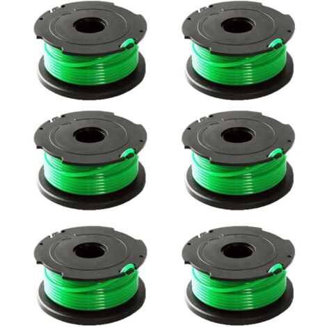 – Lot de 6 bobines de fil vert pour débroussailleuse Black & Decker GL7033 GL8033 GL9035 A6482 (1/5)