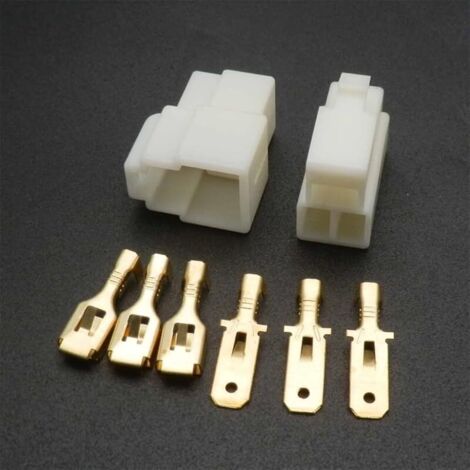 Lot de 3 borniers électriques à 6 broches de 6,3 mm pour voitures, motos et bateaux (1/5)