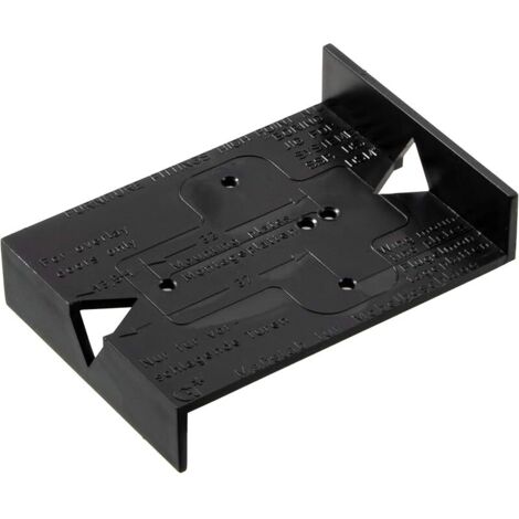 Gabarit de Perçage - Guide de Percage pour Chevilles de Meuble - Gabarit Noir en PVC pour Trous Alignés avec Ligne de 32 mm - Marquage Confortable - 1 Pièce (1/5)