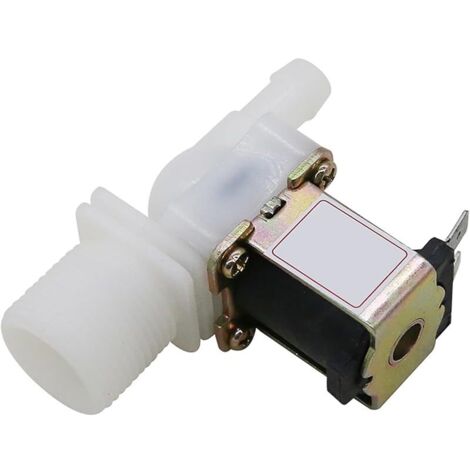 Électrovanne en plastique, G3/4 N/C, électrovanne magnétique, raccord rapide, soupape d'admission pour lave-vaisselle et machine à laver - DC 12 V (1/5)