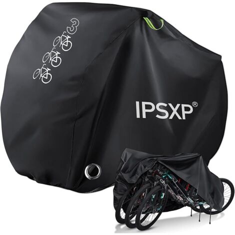 Housse Vélo pour, Exterieur Housse de Vélo avec Trous pour Antivols, pour jusqu'à 29 Pouces VTT Bicyclette Moto Vélo de Montagne Route Électrique Scooter,pour 1-3 Bicyclettes