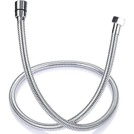 Flexible de Douche 1.2m en Acier Inoxydable Anti Torsion, Tuyau de Douche Raccord Standard G 1/2 Universel, Accessoires Salle de Bains Adaptable à Toutes les Douchettes (1/5)