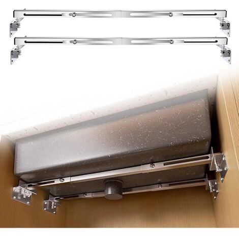 Supports d'évier réglables en acier inoxydable pour évier de cuisine lourd, supports d'évier encastrés, capacité de charge de 200 kg, supports d'évier encastrés (51-80 cm)