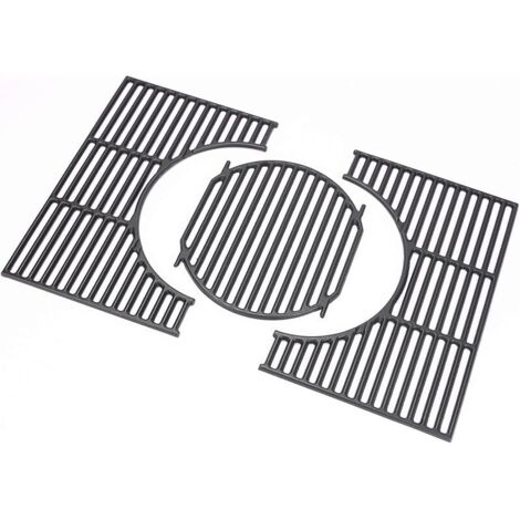 Grille de cuisson en fonte 7638 44,5 x 30,2 cm pour Weber Spirit I & II E/S-310 320 330 (avec boutons de commande avant), Genesis 1000-5000, Genesis Gold/Silver/Platinum B/C, 7527 7639