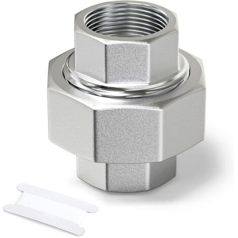 1 pièce Raccord femelle en acier inoxydable 304 3/4" BSP, raccord union, adaptateur fileté pour eau/huile/gaz (1/5)