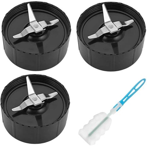 3 Pièces Lame de Remplacement pour Magic Bullet Blender Mixeur, 250 W Magic Bullet Pièces de Rechange de Lame, Accessoires Lame Croisée Magic Bullet (1/5)