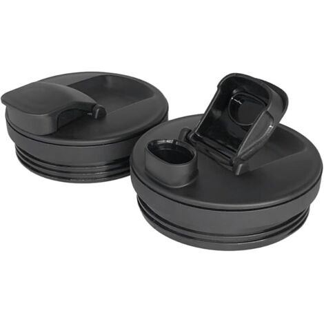 Couvercles pour Ninja Robot de Cuisine Auto-iQ CB350EU BN800EU BN750EU BN495EU BN751 BN801 BL480, Couvercle de Gobelet de Remplacement, Accessoires Nutri Ninja (2 Paquets/Noir) (1/5)