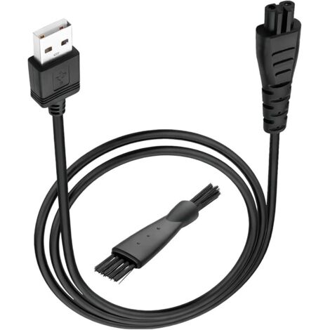 1,2 Mètres Chargeur pour Tondeuse Barbe Homme, Chargeur de Tondeuse à Barbe et Rasoir Electrique, Chargeur One Blade, Compatible para HC4250 HC4255 PF7500 XR1350 XR1400, Câble robuste (1/5)