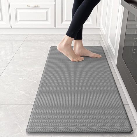 Tapis Cuisine Devant Evier 45 x 75 cm, Épaisseur: 0,8cm, antidérapant, Lavable, imperméable, pour Restaurants, Cuisines, Bain, Couloirs