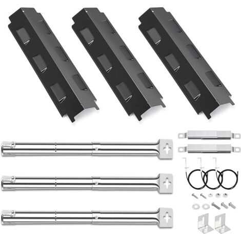 Pièces de Rechange universelles pour Charbroil, Barbecook Vanilla, Barbecook 300, Tenneker TG4, Brûleur de 31-45 cm, Couverture de brûleur de 37 cm et Crossovers, 3 pièces (1/5)