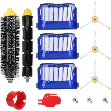 Pièces de Rechange pour iRobot Roomba 600 Series 605 610 614 616 620 621 625 630 635 640 650 660 665 670 671 676 680 681 690 695 695 696 697 Brosses Accessoires pour iRobot Roomba Aspirateur (1/5)