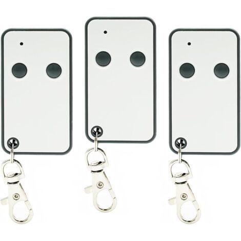 433,92 Telecommande Portail, 2 Canaux Télécommande Porte de Garage Compatible avec Roger E80 TX52R/E80 TX54R/ H80/TX1M80, Code Fixe, Bip Portail Porte De Garage (Lot de 3) (1/5)